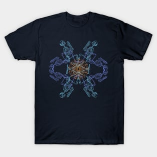 Skeletons' Prayer - Abstract Pattern Occultism T-Shirt